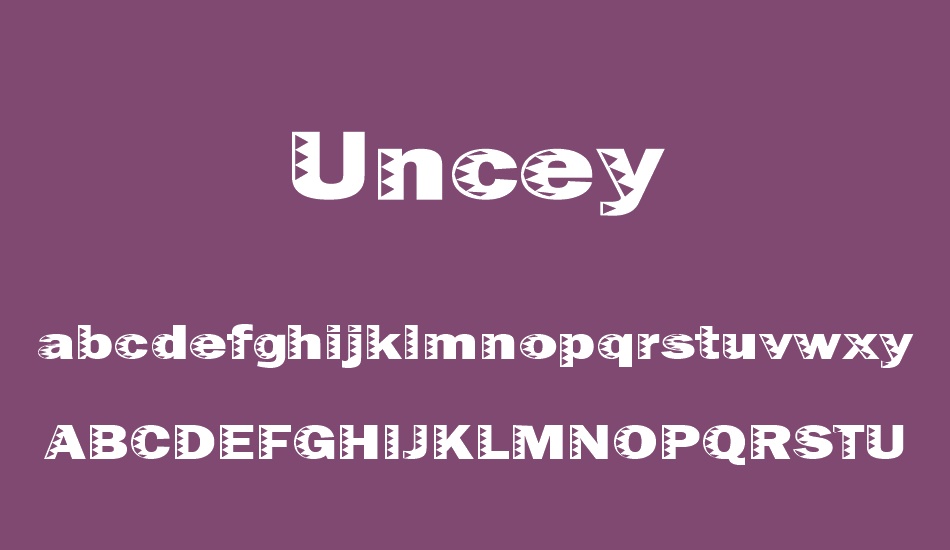 uncey font