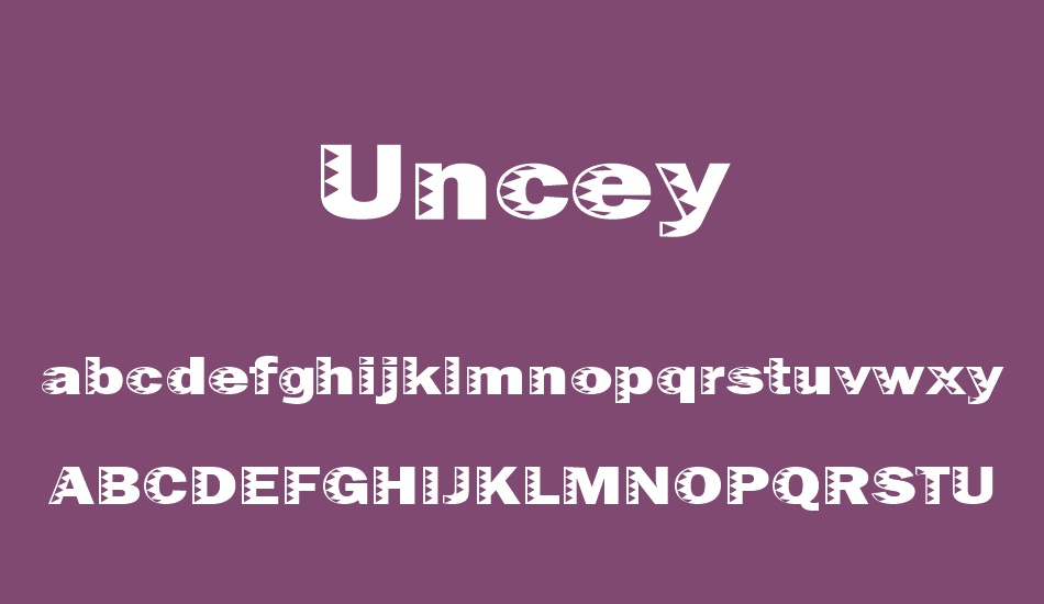 uncey font