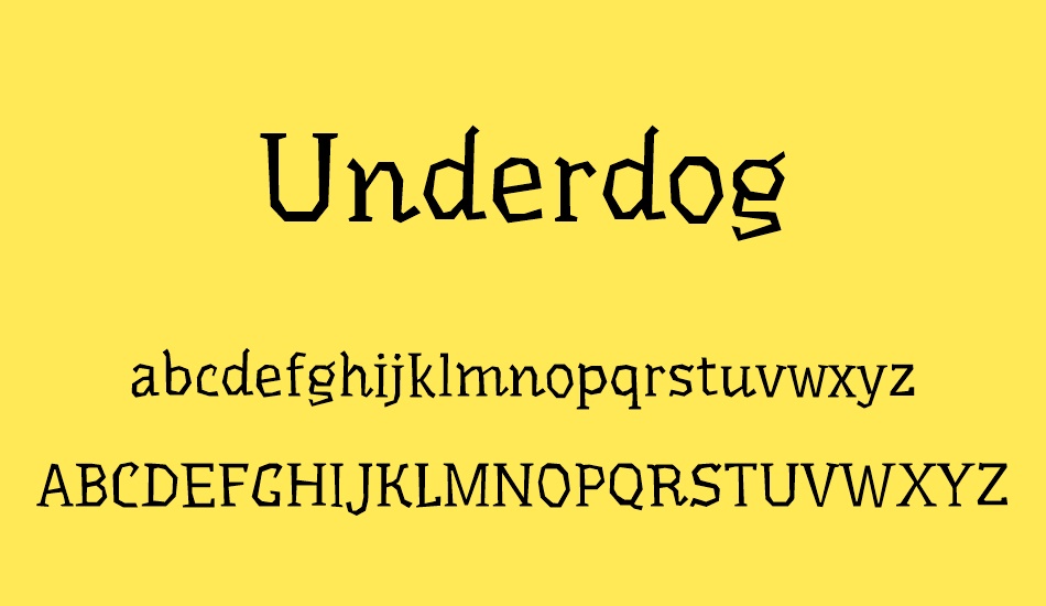 underdog font