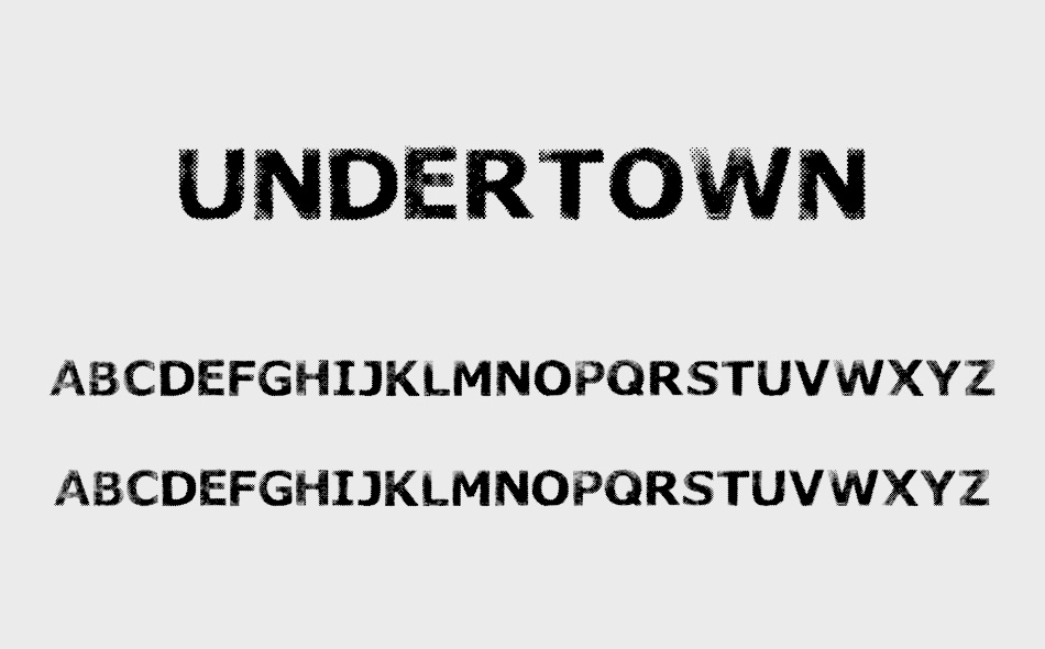 Undertown font