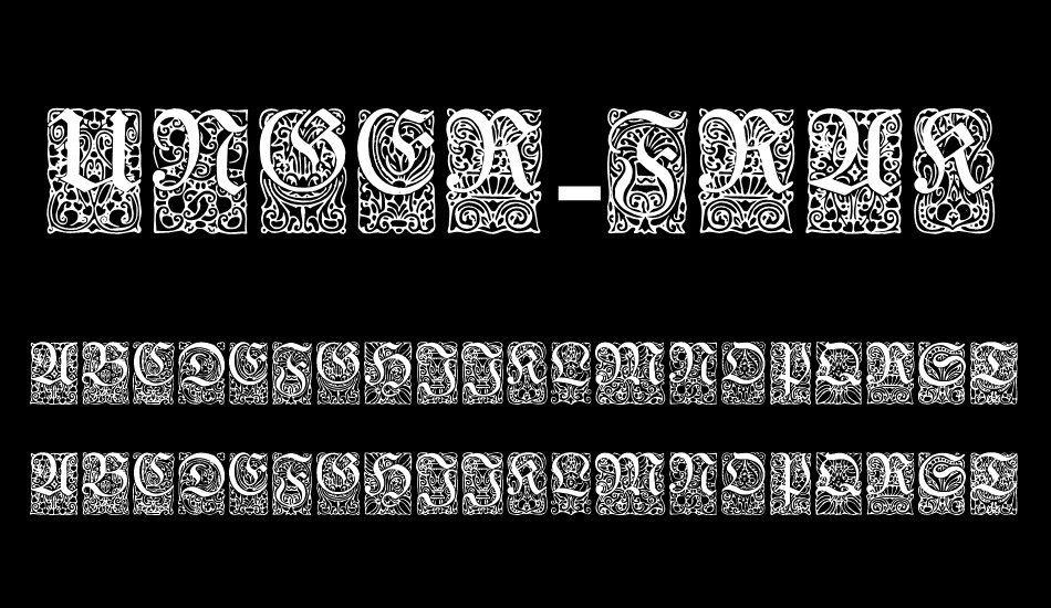 unger-fraktur-zierbuchstaben font