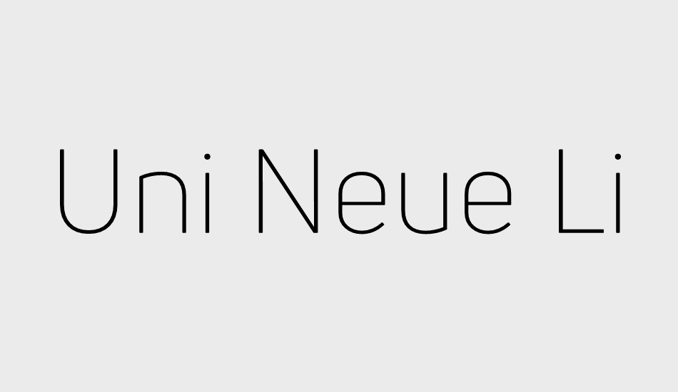 uni-neue-light font big