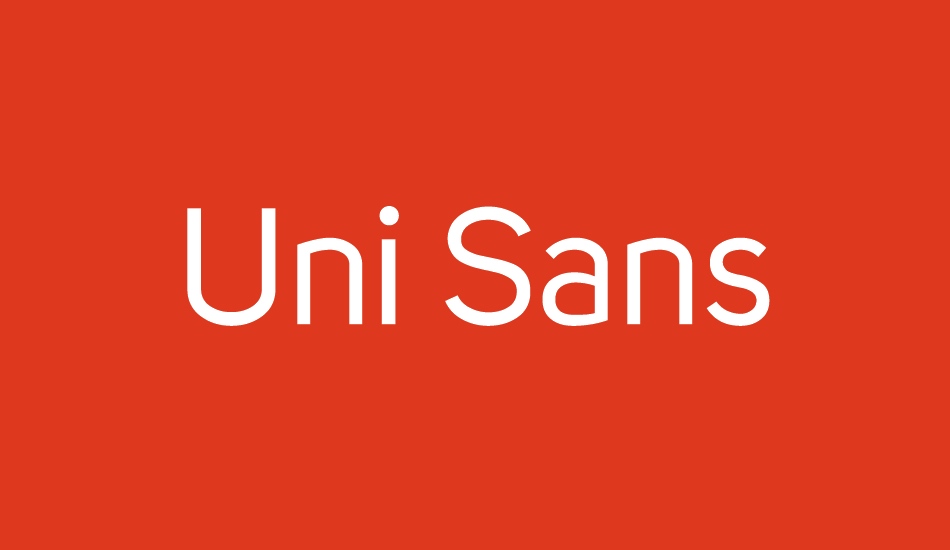 uni-sans font big