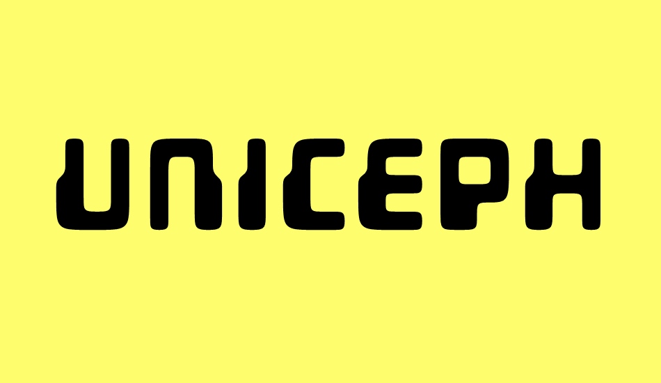 unicephalon font big