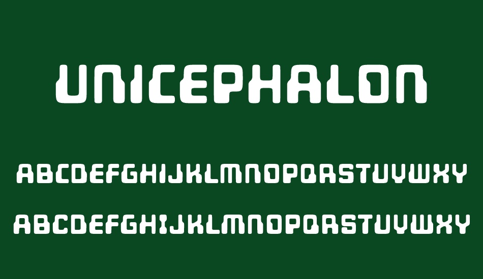 unicephalon font