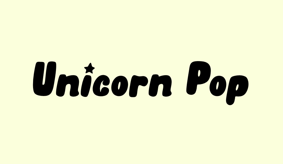 unicorn-pop font big