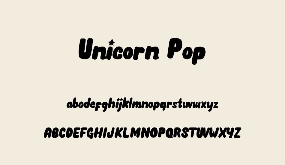 unicorn-pop font