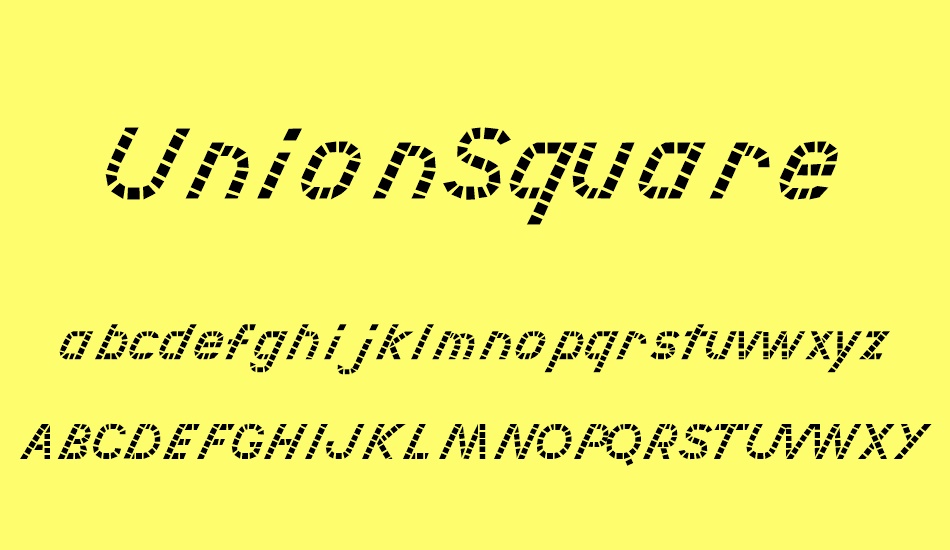 unionsquare font