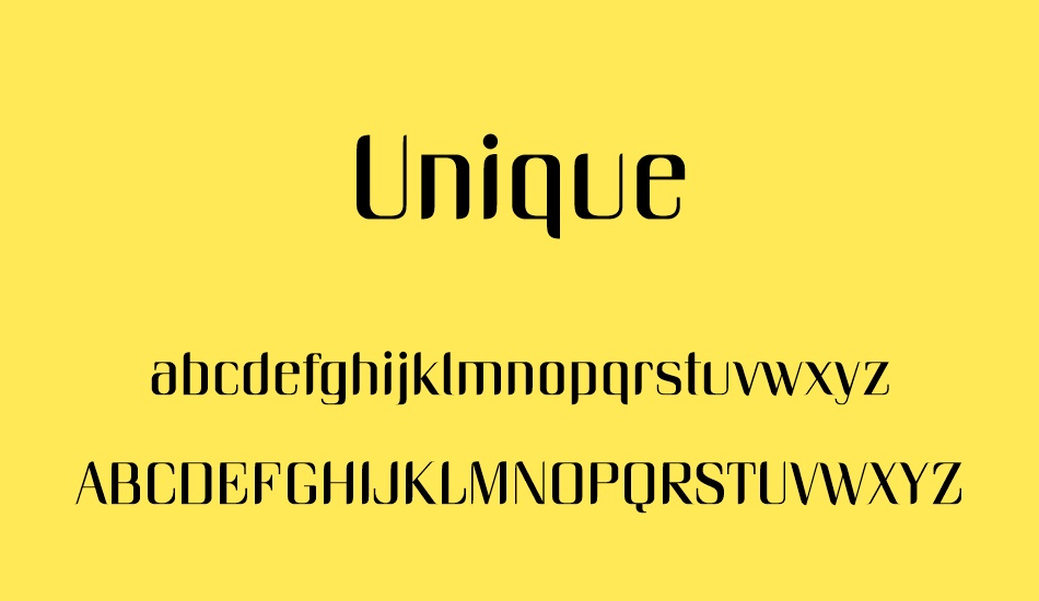 unique font