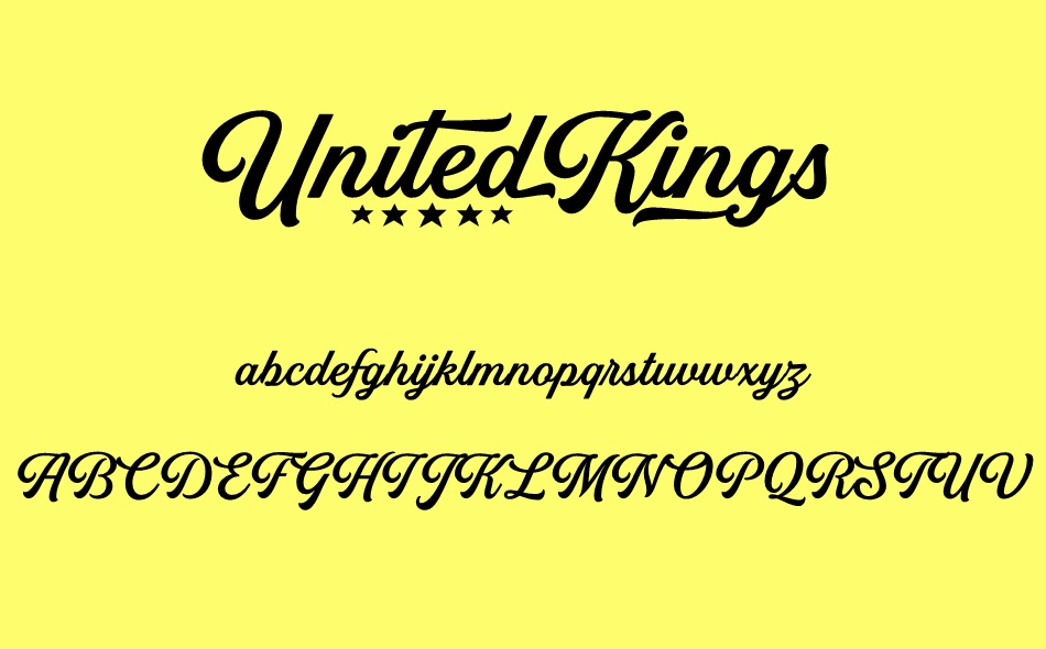 United Kings font