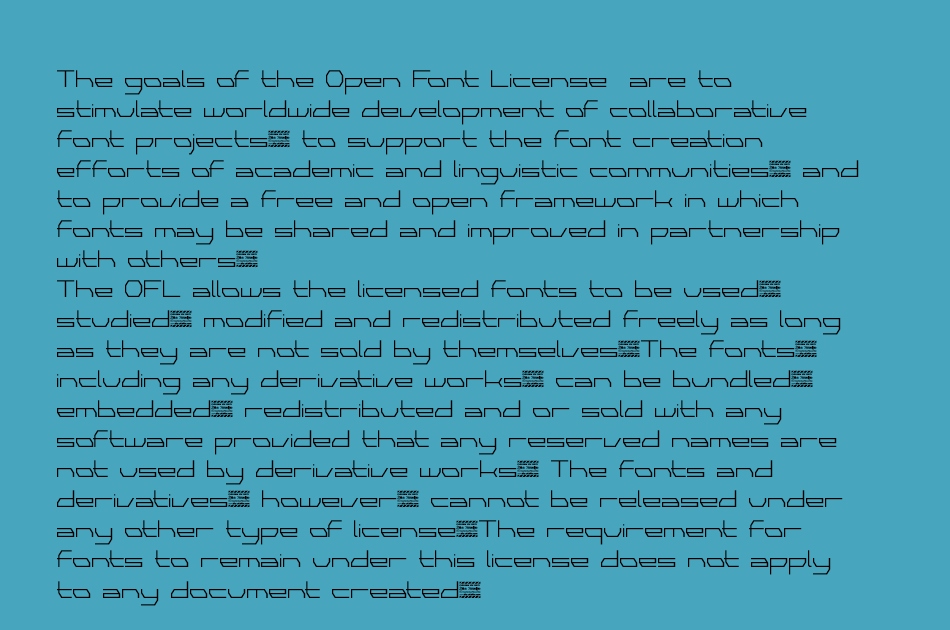 Universe font 1