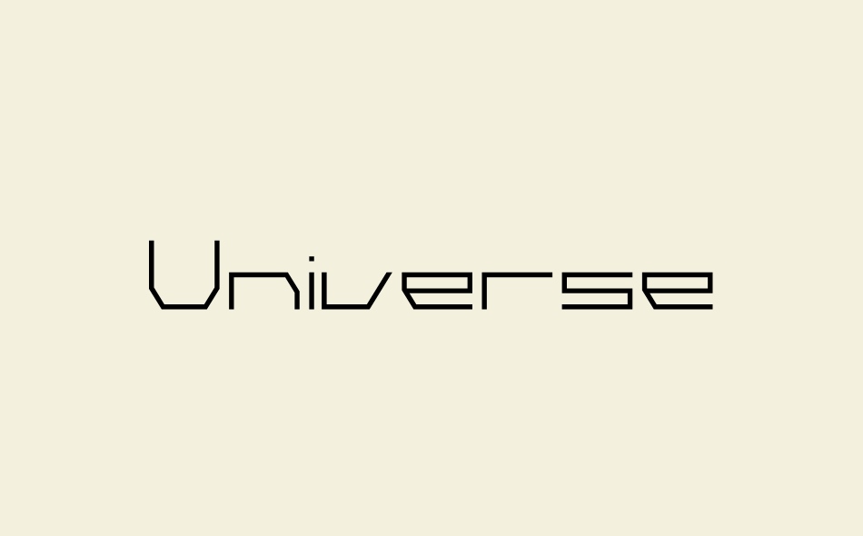 Universe font big