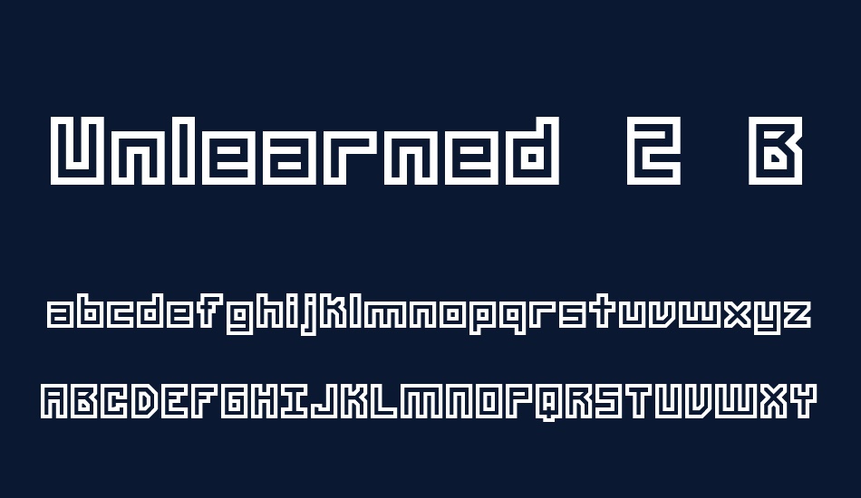 unlearned-2-brk font