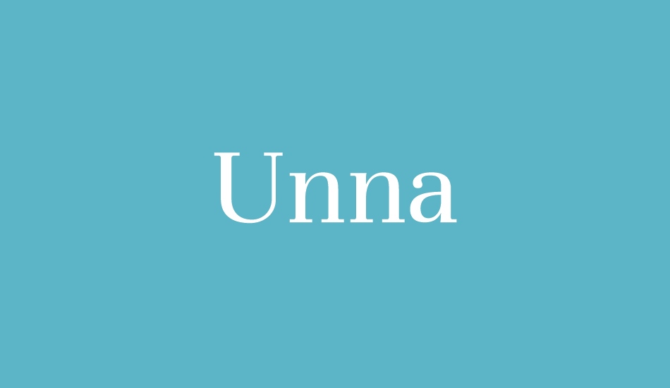 unna font big