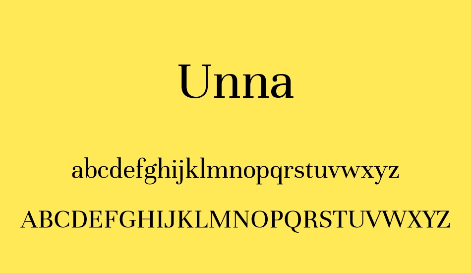 unna font