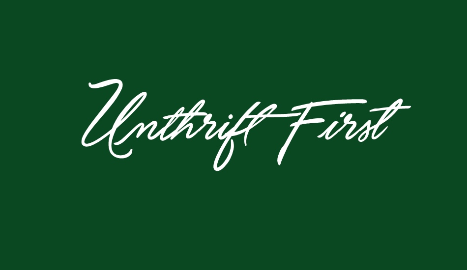 unthrift-first-personal font big