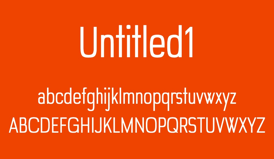 untitled1 font