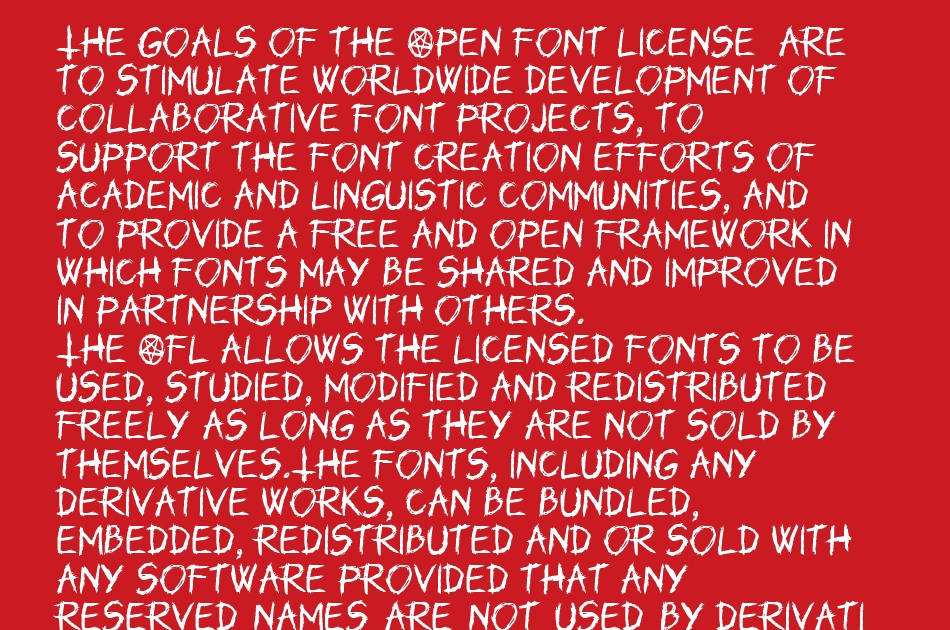 Unutterable font 1