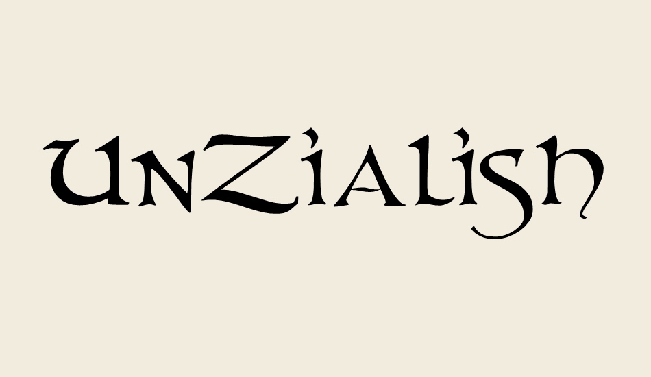 unzialish font big