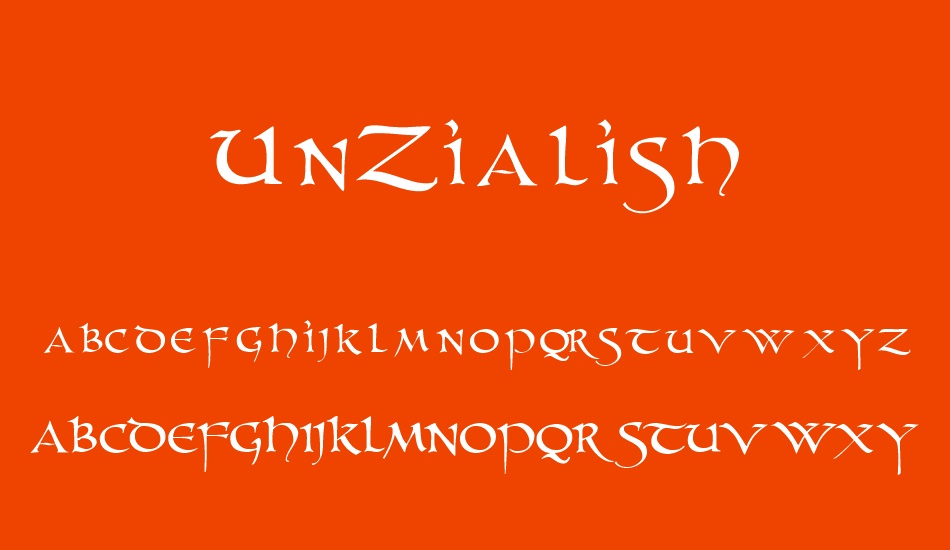 unzialish font