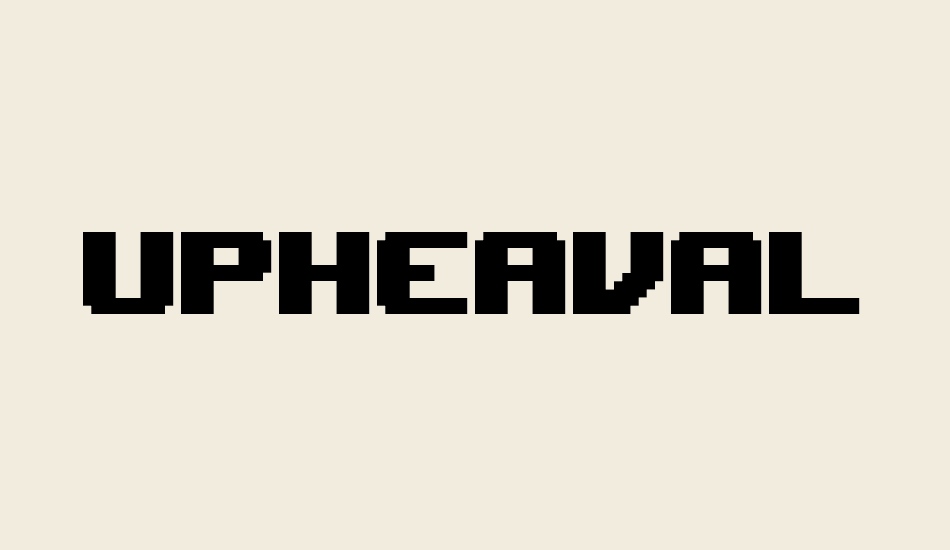 upheaval-pro font big