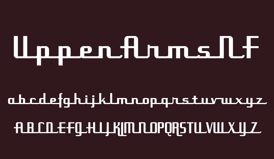 uppenarmsnf font