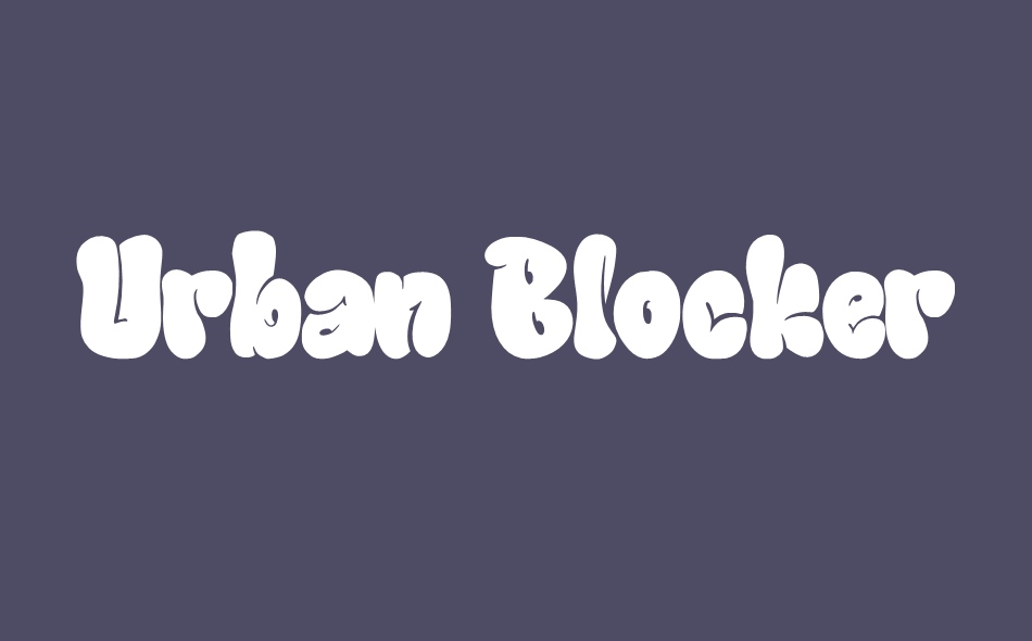 Urban Blocker font big