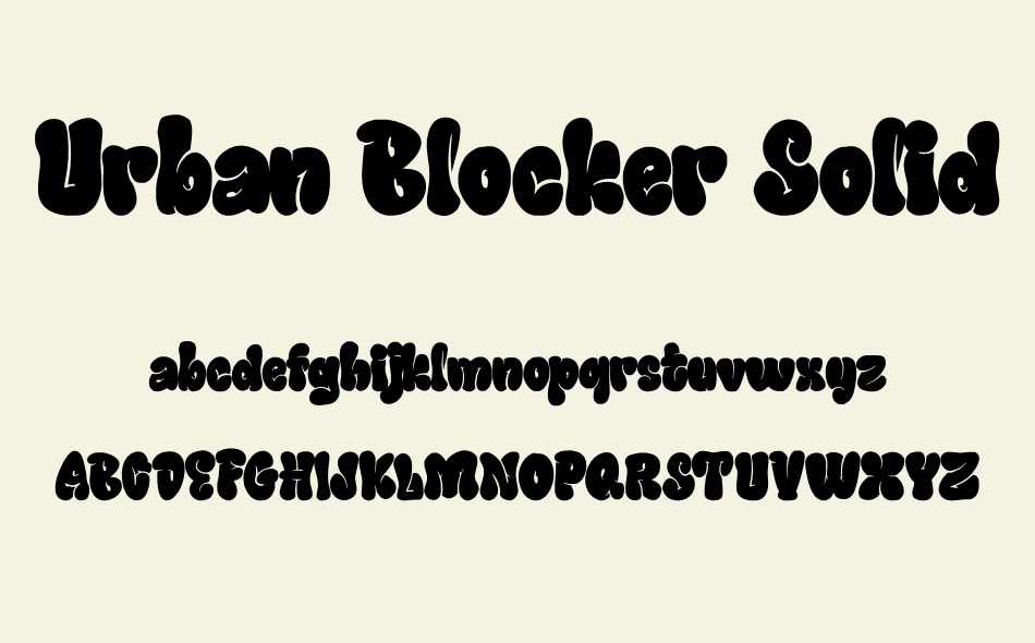 Urban Blocker font
