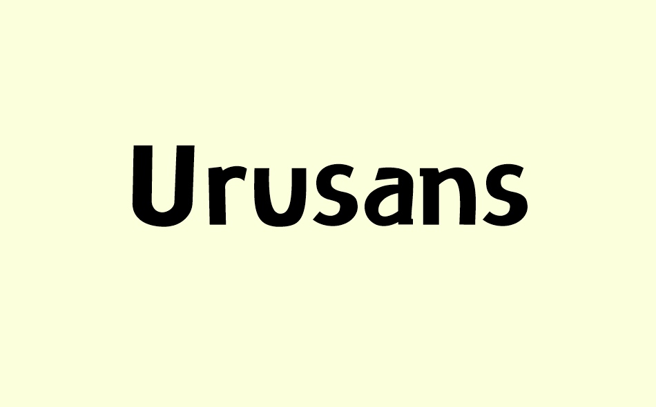 Urusans font big