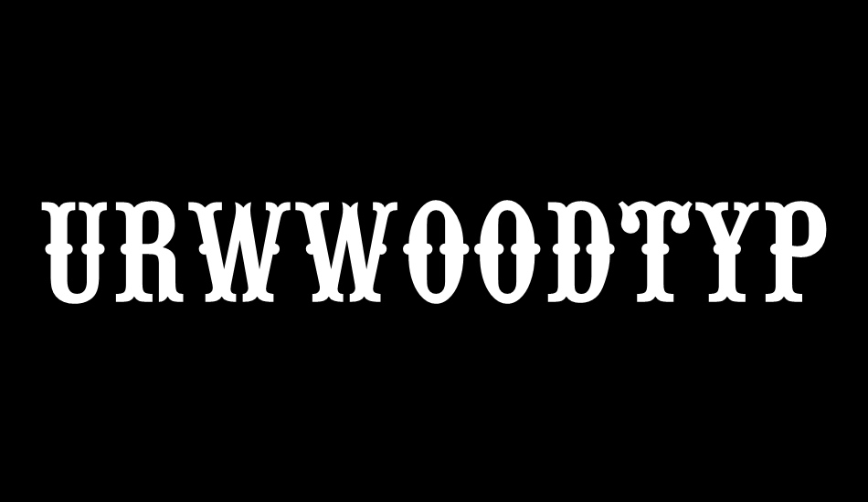 urwwoodtypd font big
