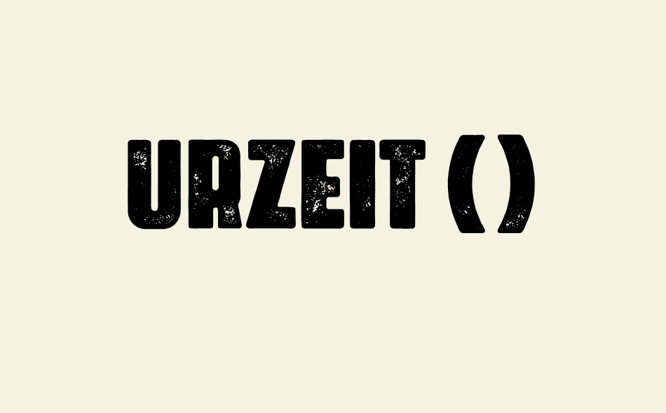 Urzeit font big