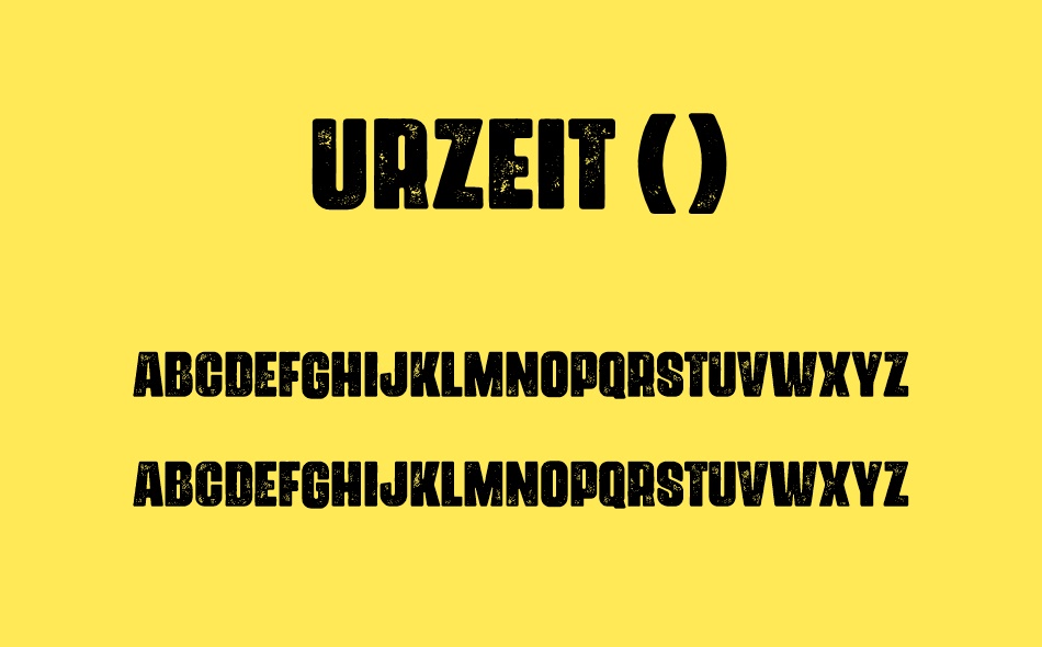 Urzeit font