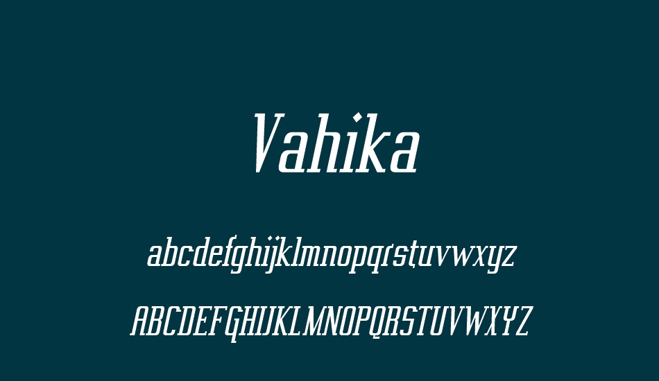 vahika font