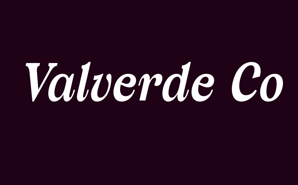 Valverde font big