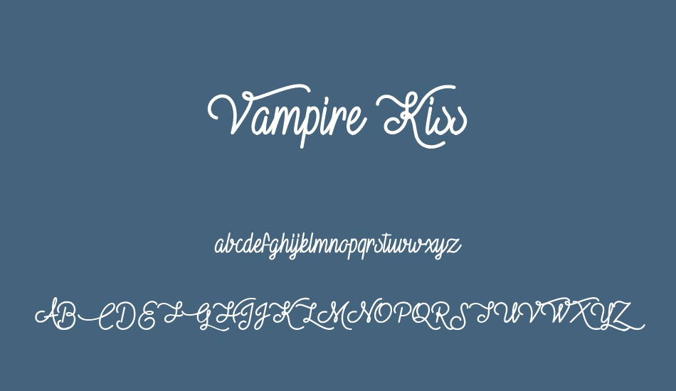 vampire-kiss-demo font