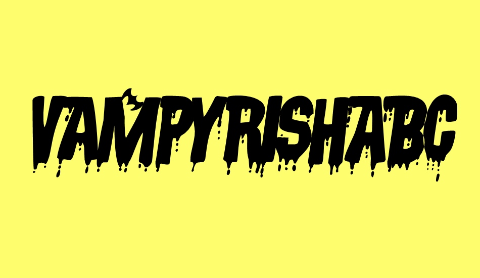 vampyrishabc-oblique font big