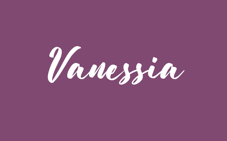 Vanessia font big