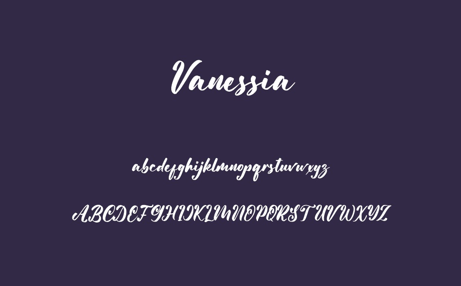 Vanessia font