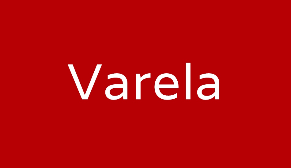 varela font big