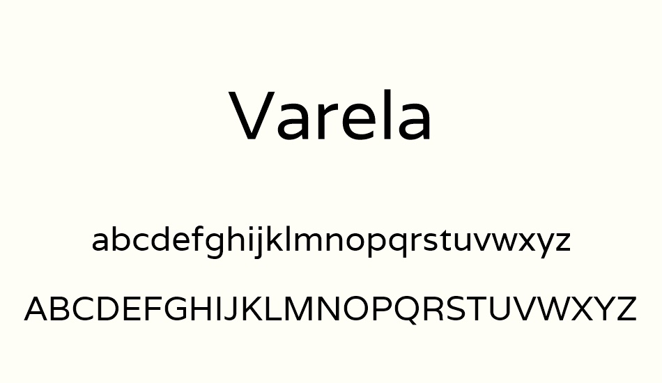 varela font