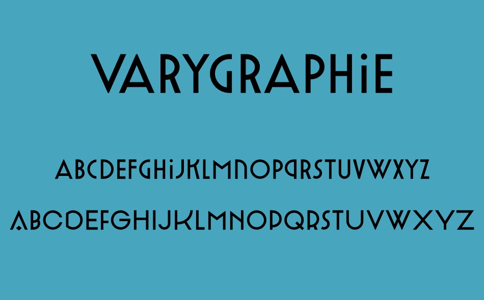Varygraphie font