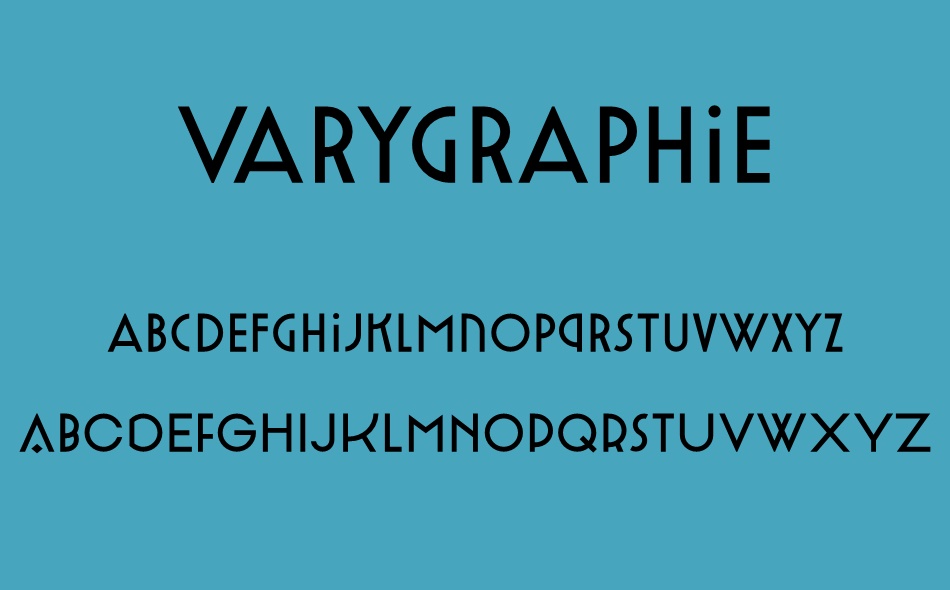 Varygraphie font