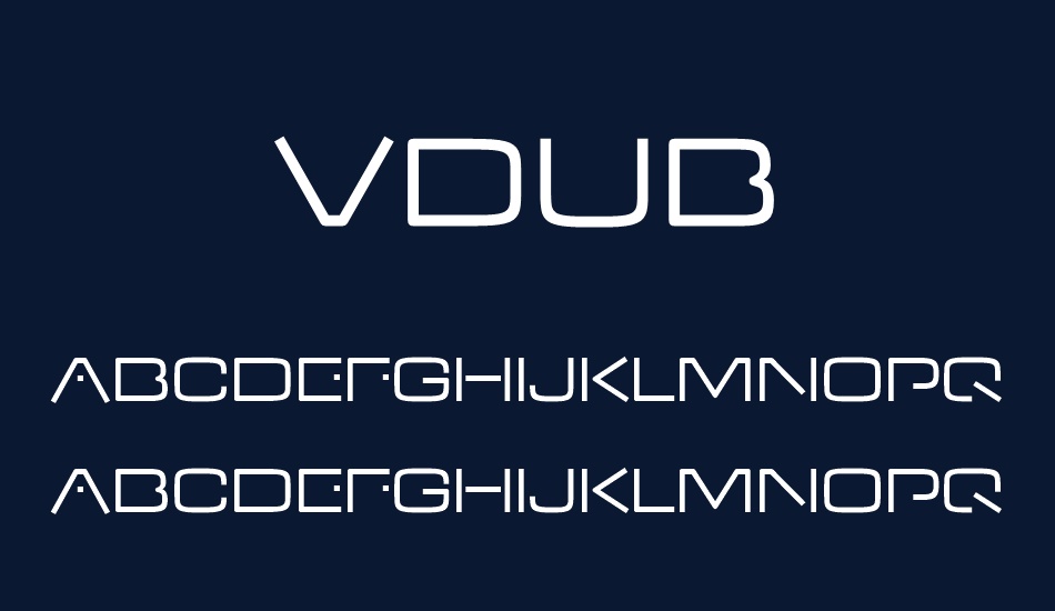 vdub font