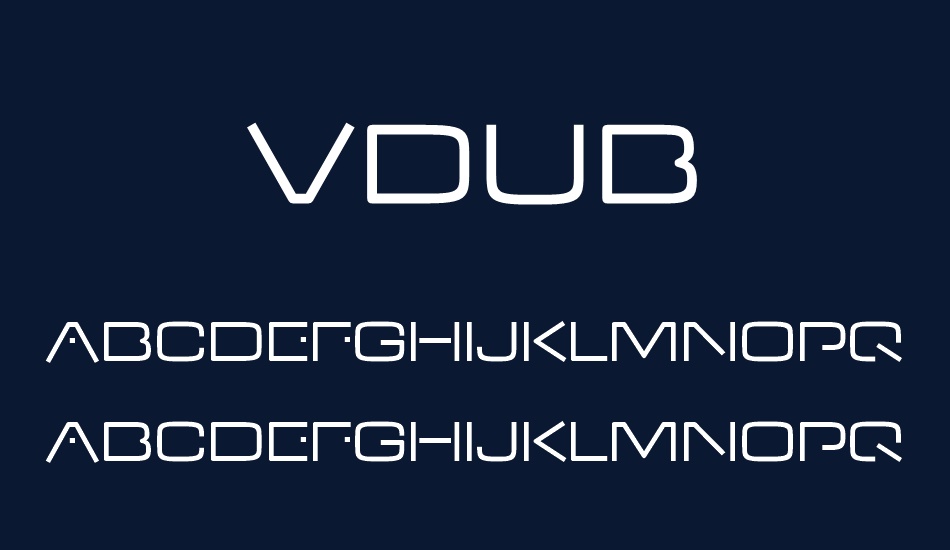 vdub font