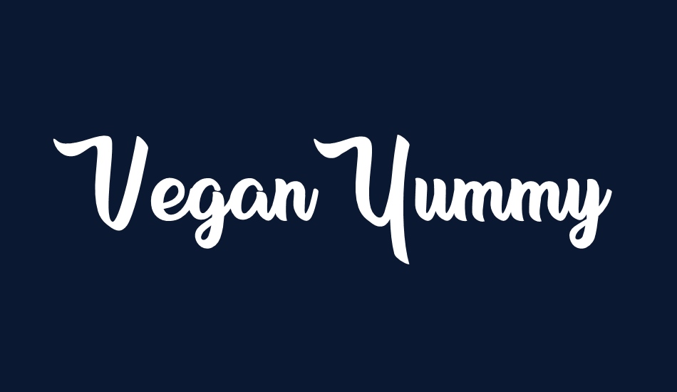 vegan-yummy-personal-use font big