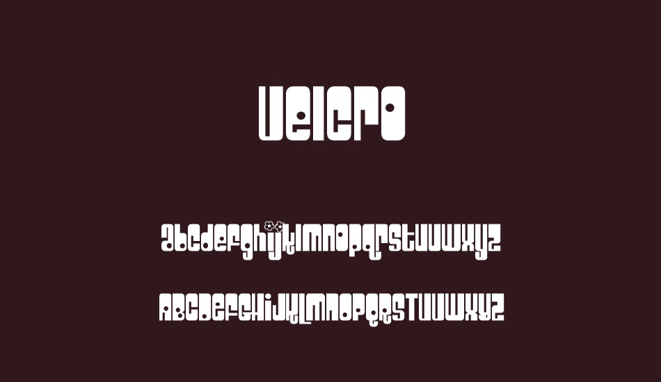 velcro font