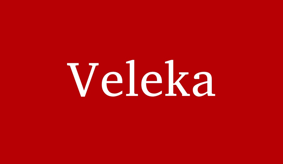 veleka font big