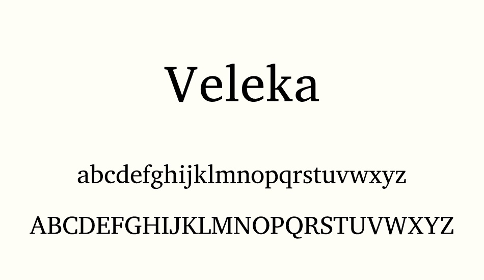 veleka font
