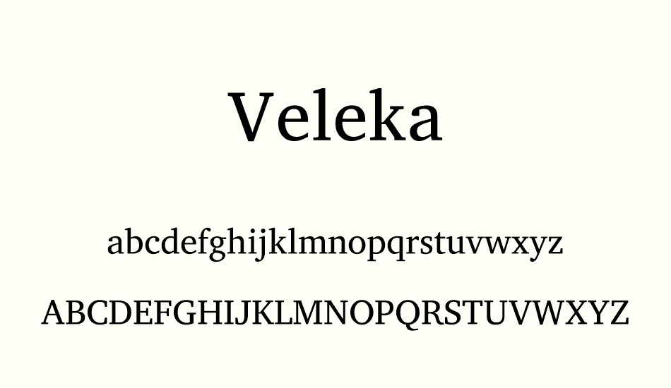 veleka font