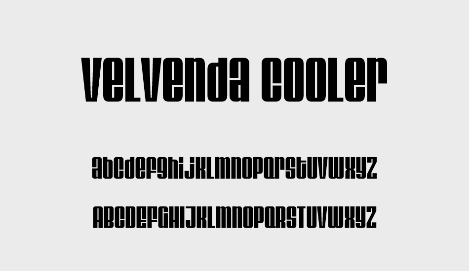 velvenda-cooler font